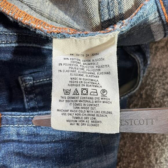 Anthropologie Pilcro Serif Jeans Womens 29 Blue Denim Dark Wash Skinny Ankle - Picture 7 of 10